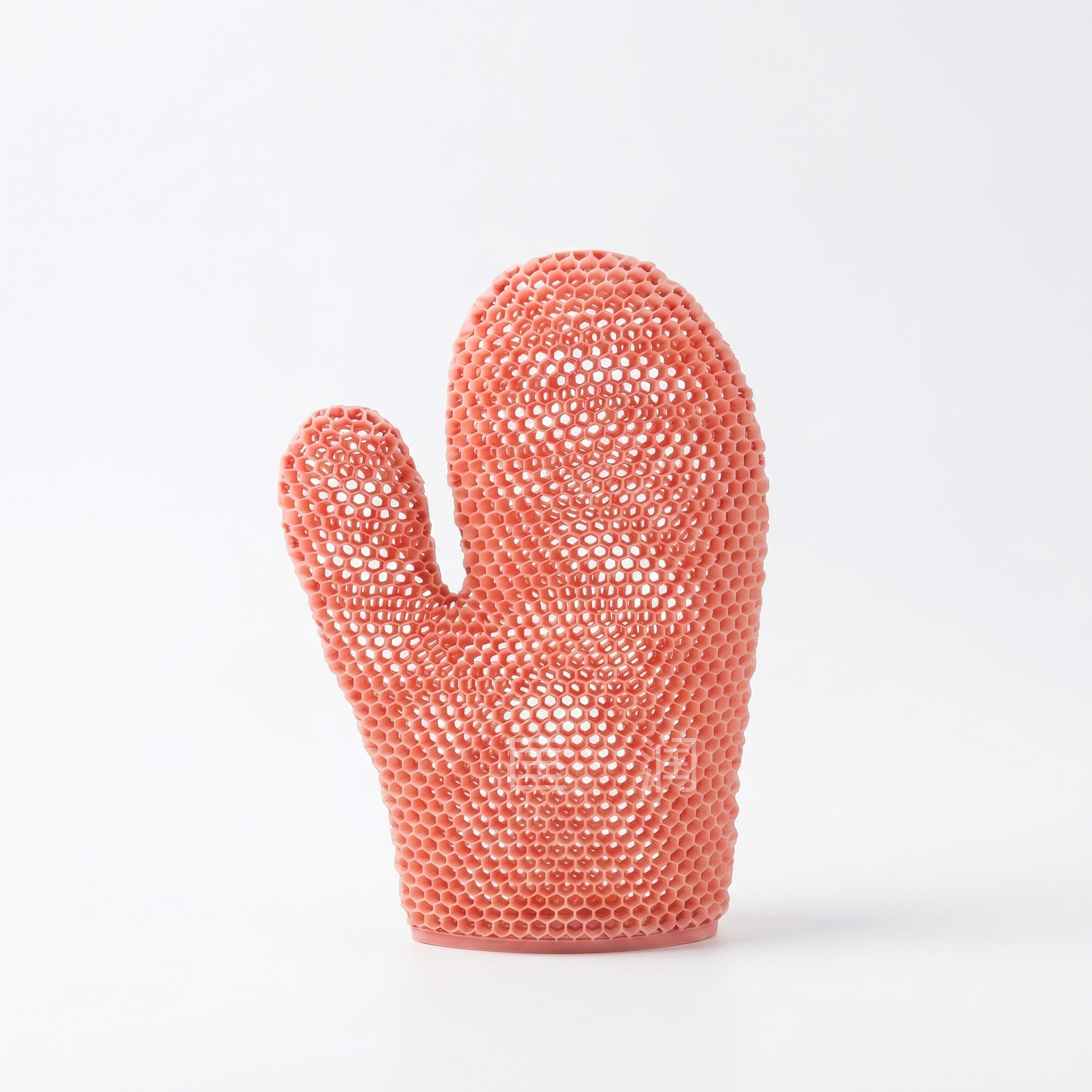 3D Woven TPU Honeycomb Bath Mitt (Non-injection Molded)